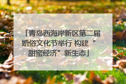 青岛西海岸新区第二届婚俗文化节举行 构建“甜蜜经济”新生态