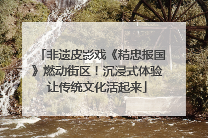 非遗皮影戏《精忠报国》燃动街区！沉浸式体验让传统文化活起来