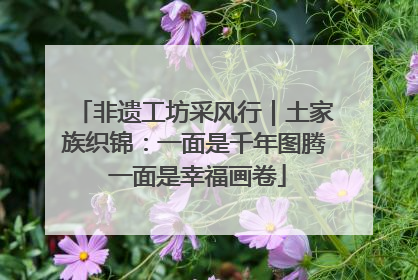 非遗工坊采风行｜土家族织锦：一面是千年图腾 一面是幸福画卷