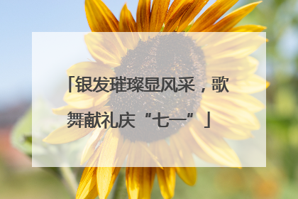 银发璀璨显风采，歌舞献礼庆“七一”