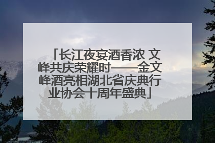 长江夜宴酒香浓 文峰共庆荣耀时——金文峰酒亮相湖北省庆典行业协会十周年盛典
