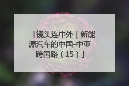 镜头连中外｜新能源汽车的中国-中亚跨国路（15）