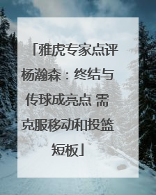 雅虎专家点评杨瀚森：终结与传球成亮点 需克服移动和投篮短板