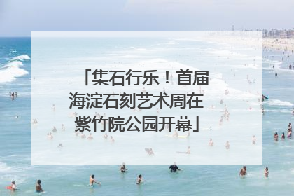 集石行乐！首届海淀石刻艺术周在紫竹院公园开幕