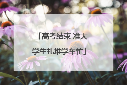 高考结束 准大学生扎堆学车忙