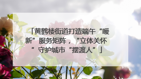 黄鹤楼街道打造端午“暖新”服务矩阵，“立体关怀”守护城市“摆渡人”