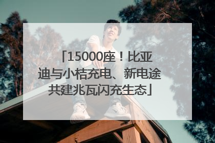 15000座！比亚迪与小桔充电、新电途共建兆瓦闪充生态