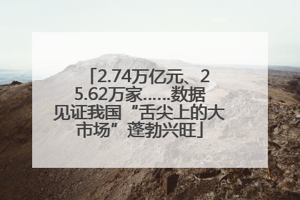 2.74万亿元、25.62万家……数据见证我国“舌尖上的大市场”蓬勃兴旺