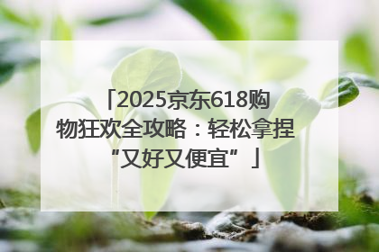 2025京东618购物狂欢全攻略：轻松拿捏 “又好又便宜”