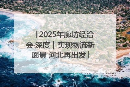 2025年廊坊经洽会·深度｜实现物流新愿景 河北再出发